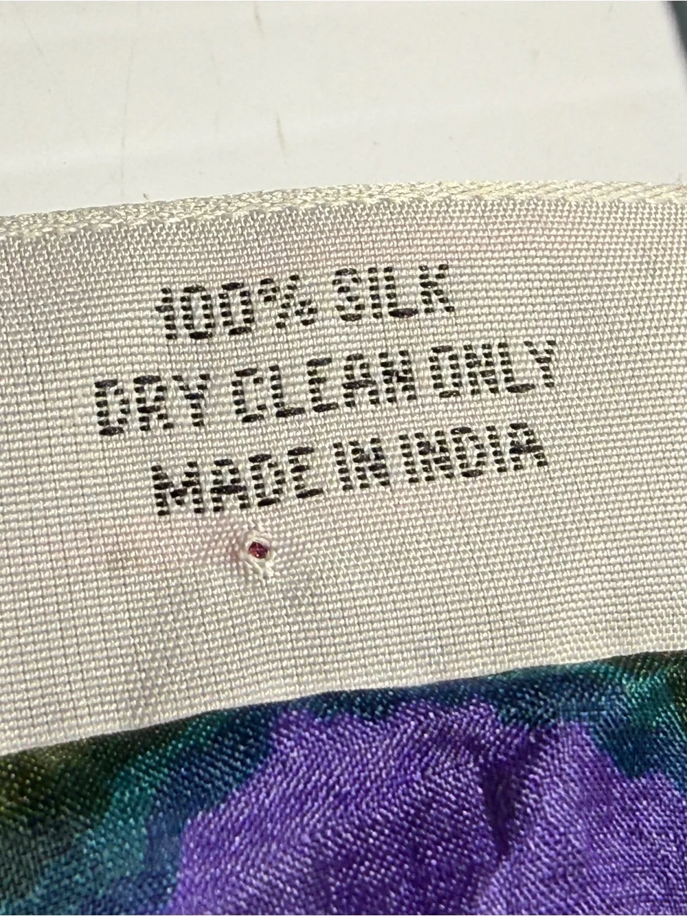 Lulla Bindia Silk Dot Print Scarf - Purple & Green